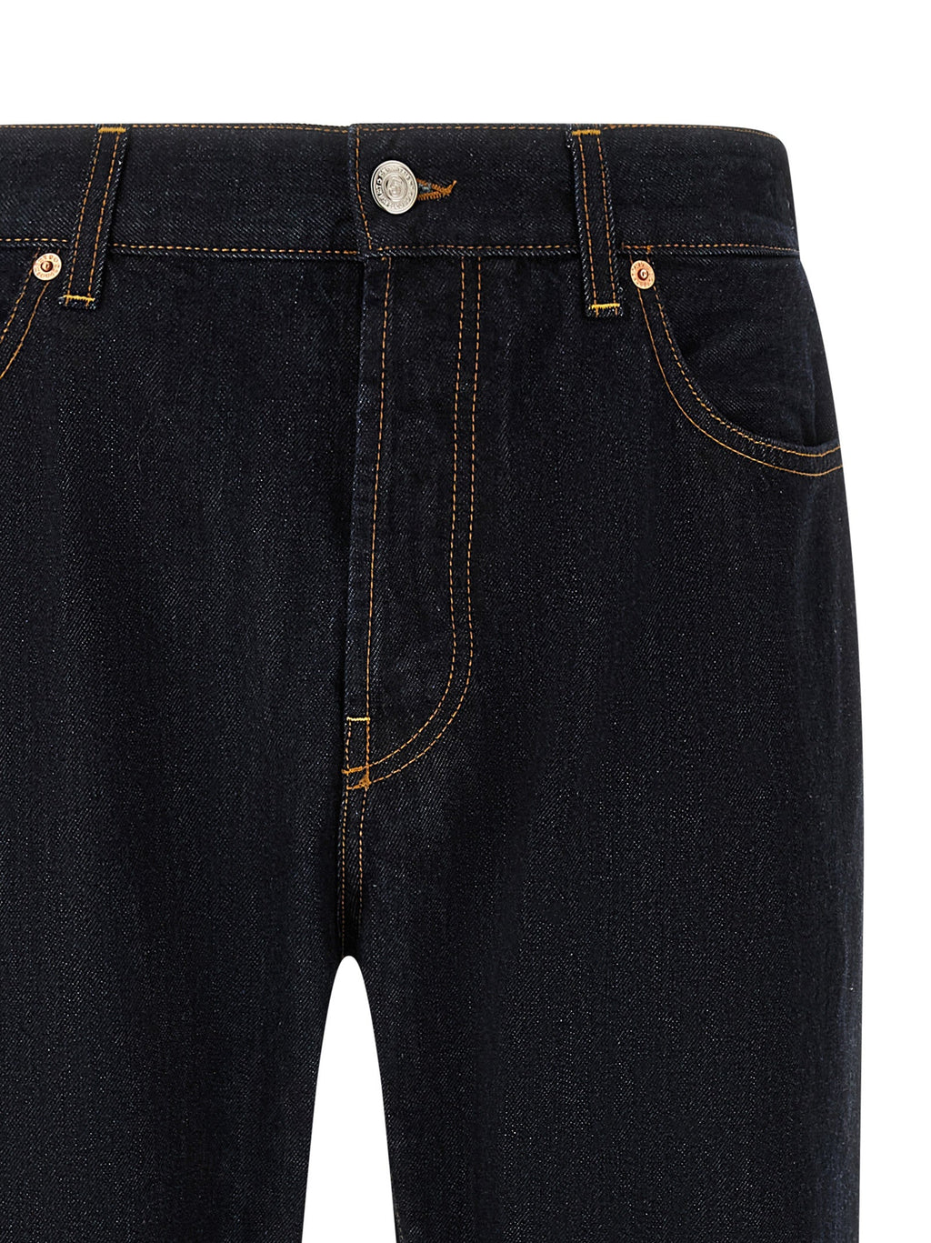 Department 5 Blue Cotton Straight-Leg Jeans