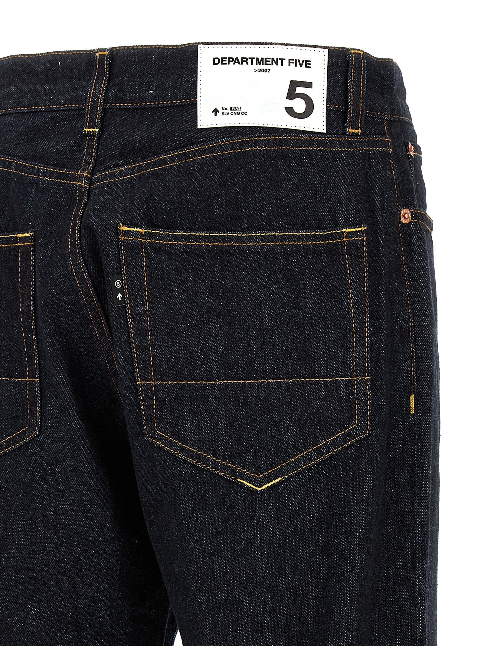 Department 5 Blue Cotton Straight-Leg Jeans