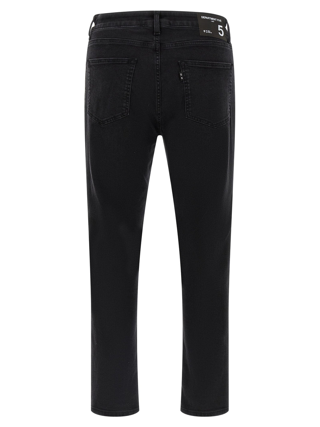 Department 5 Black Cotton Cropped Jeans