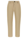 Department 5 Beige Cotton Cropped Pants