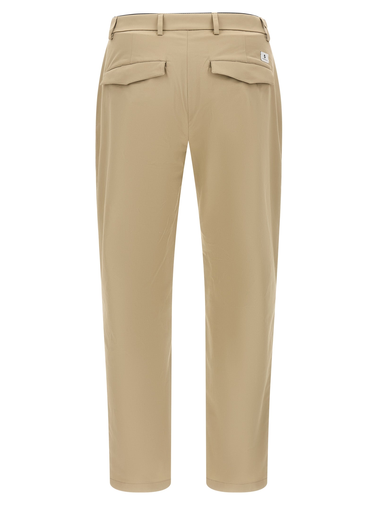 Department 5 Beige Cotton Cropped Pants
