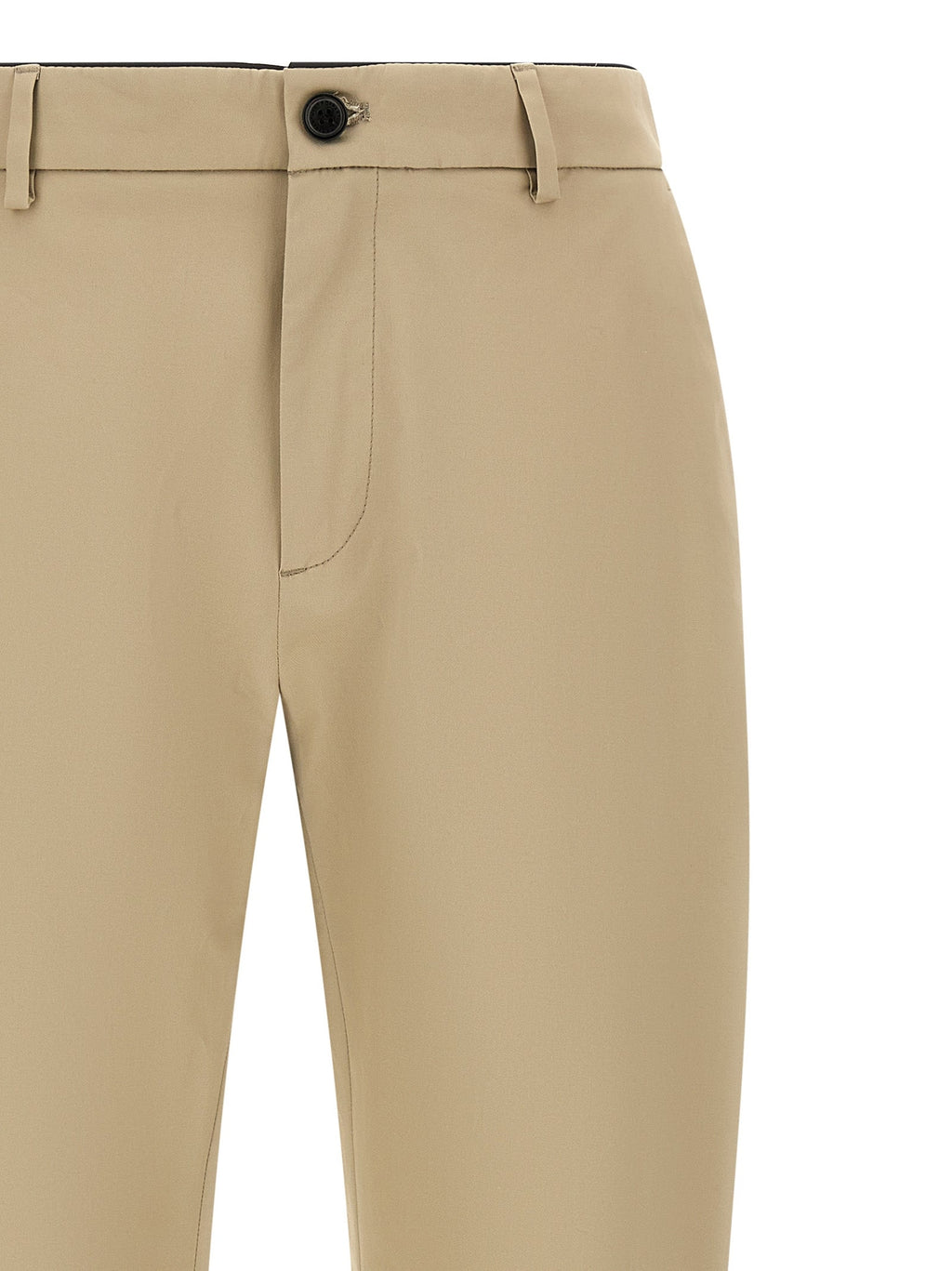 Department 5 Beige Cotton Cropped Pants