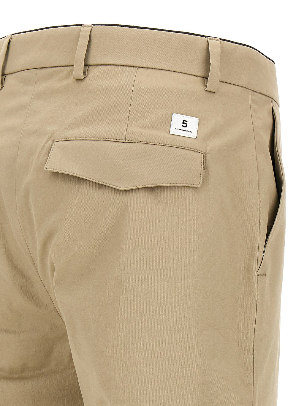 Department 5 Beige Cotton Cropped Pants