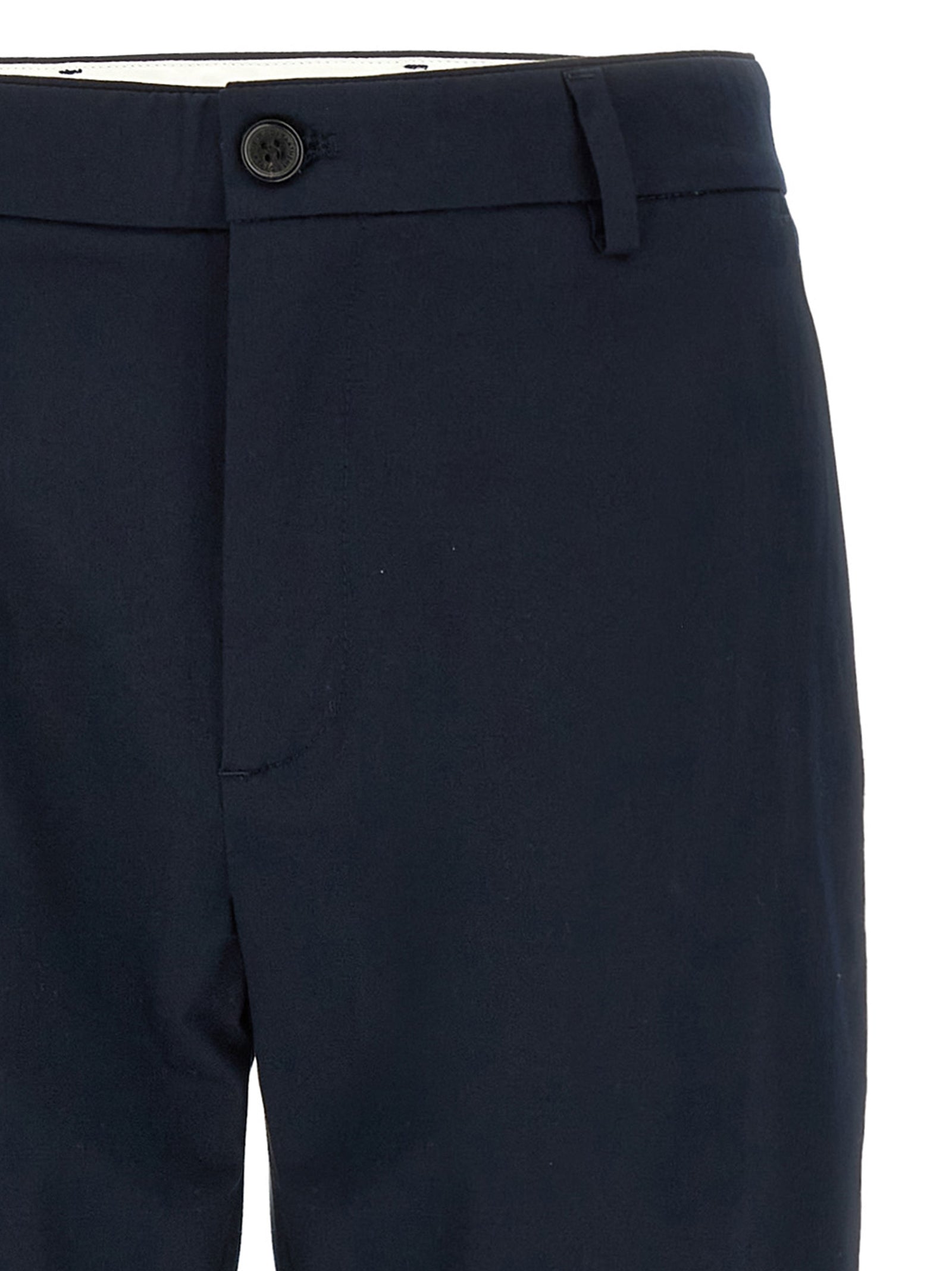 Department 5 Blue Cotton Casual Pants