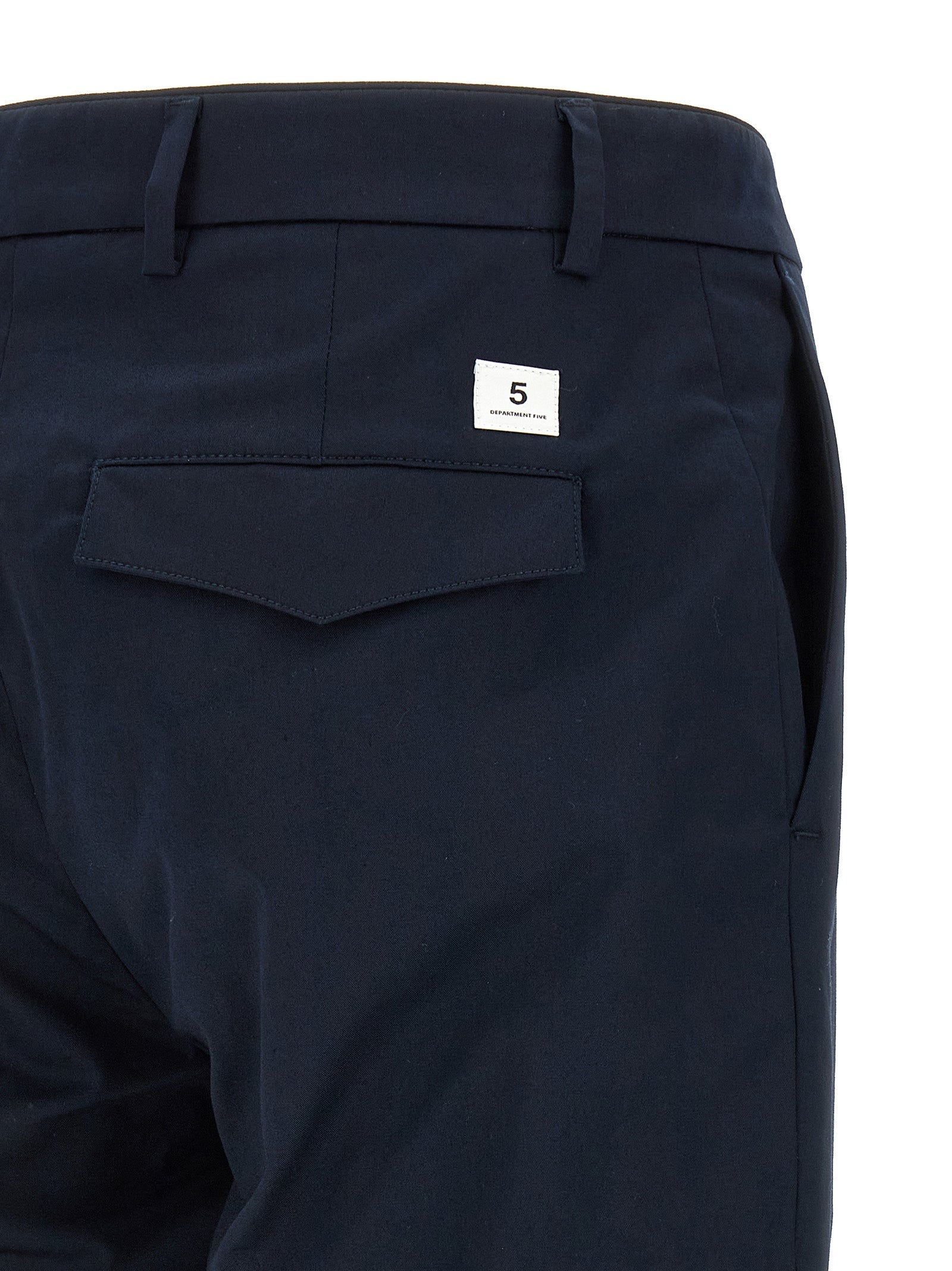 Department 5 Blue Cotton Casual Pants