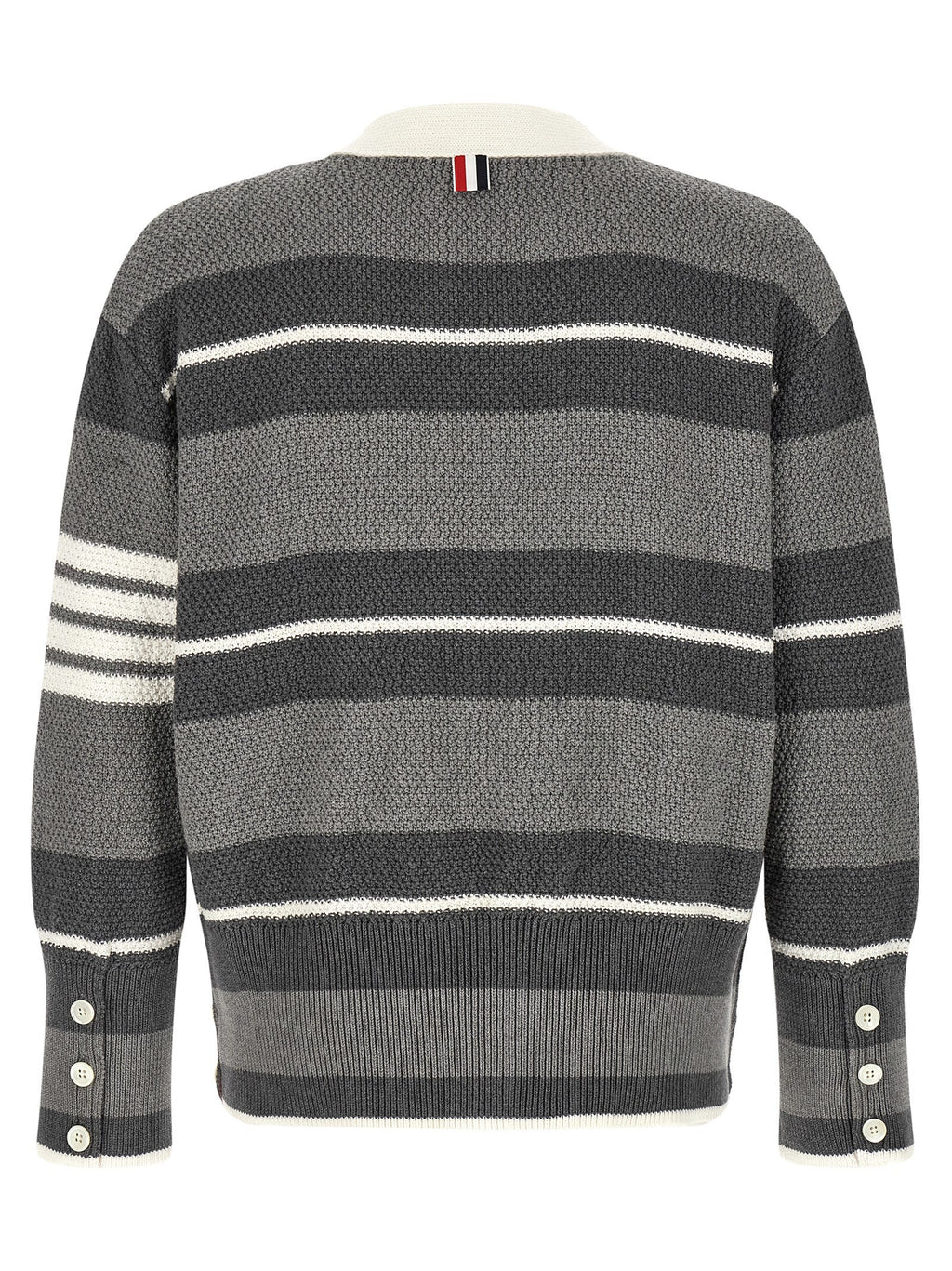 Thom Browne Gray Cotton Cardigan