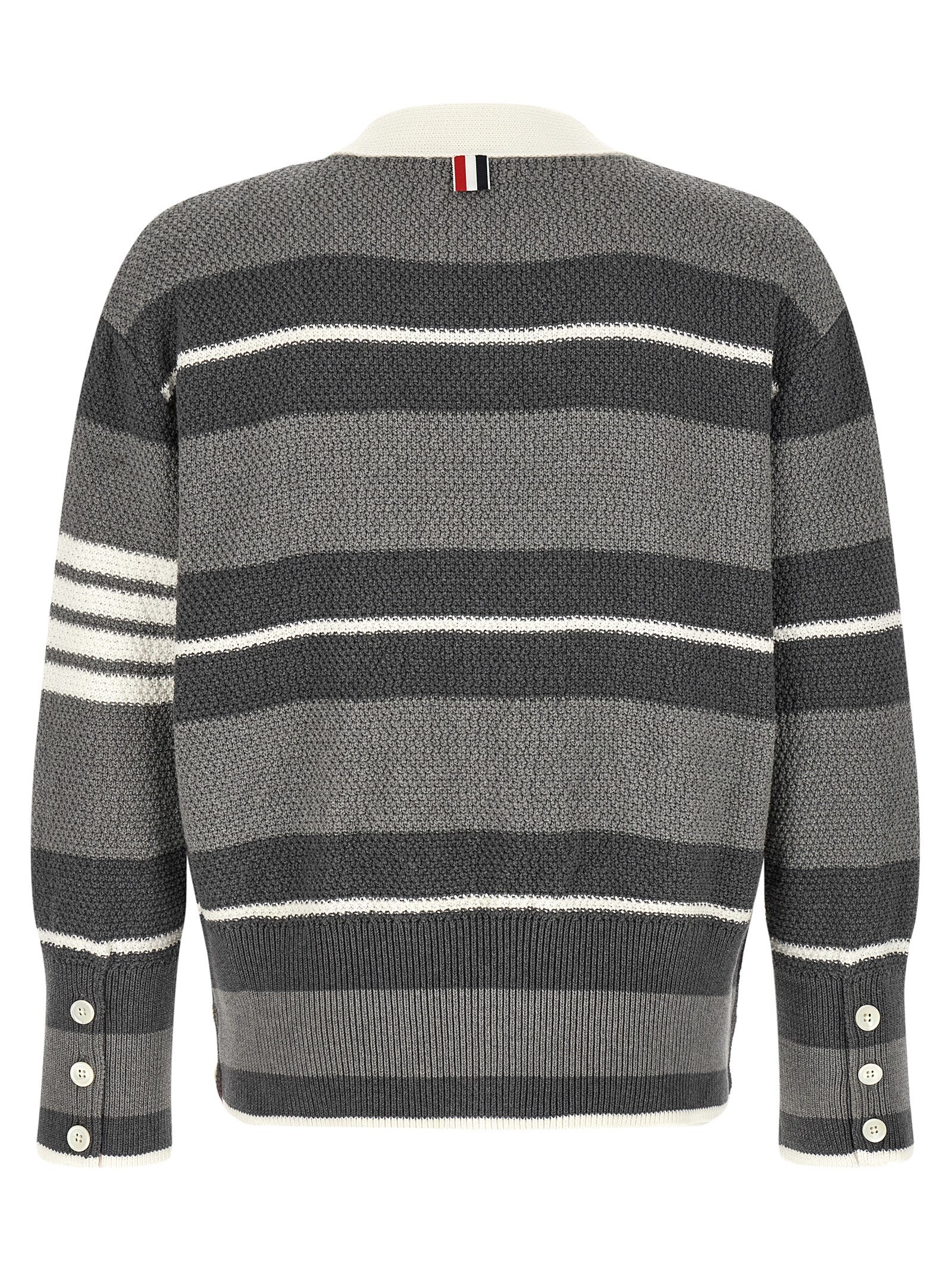 Thom Browne Gray Cotton Cardigan
