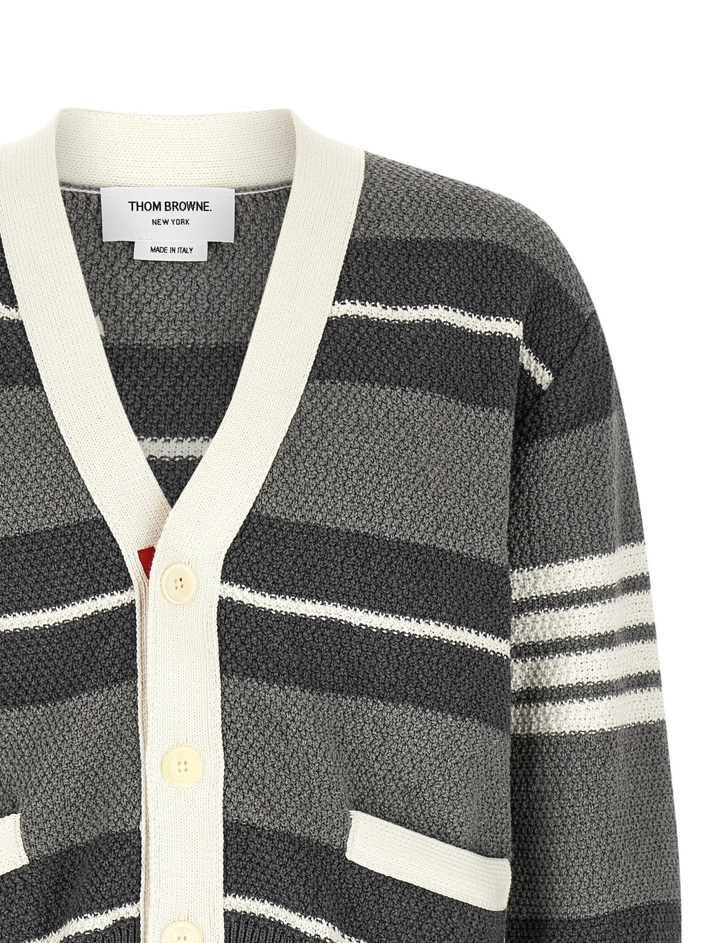 Thom Browne Gray Cotton Cardigan