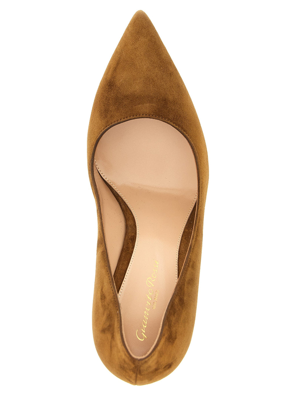 Gianvito Rossi Brown Suede Leather High Heel Pumps