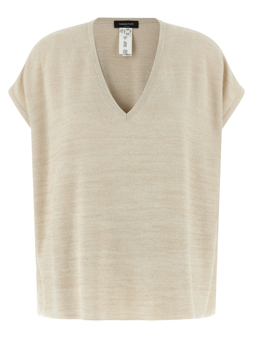 Fabiana Filippi Gold Cotton Cardigan