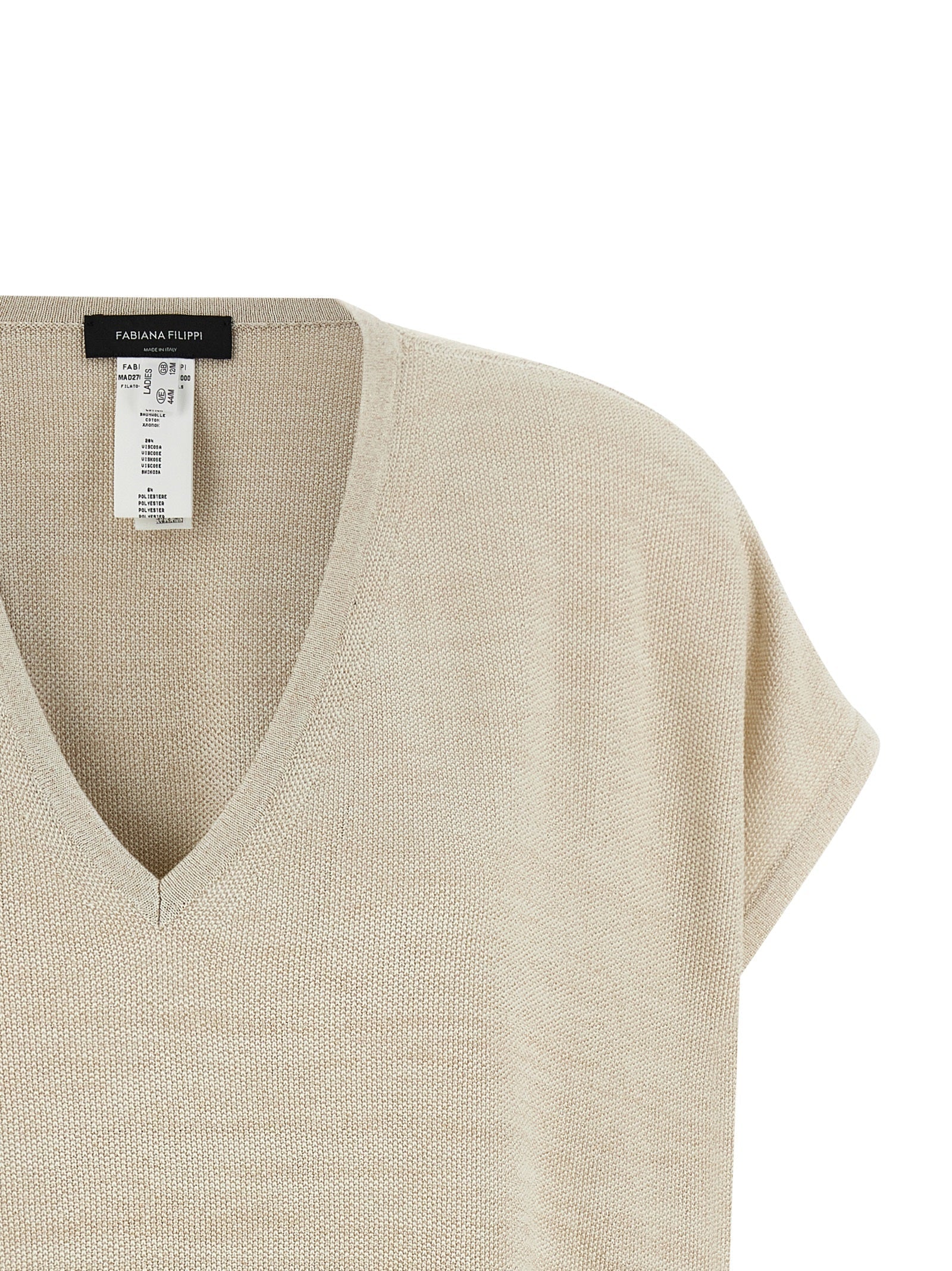 Fabiana Filippi Gold Cotton Cardigan