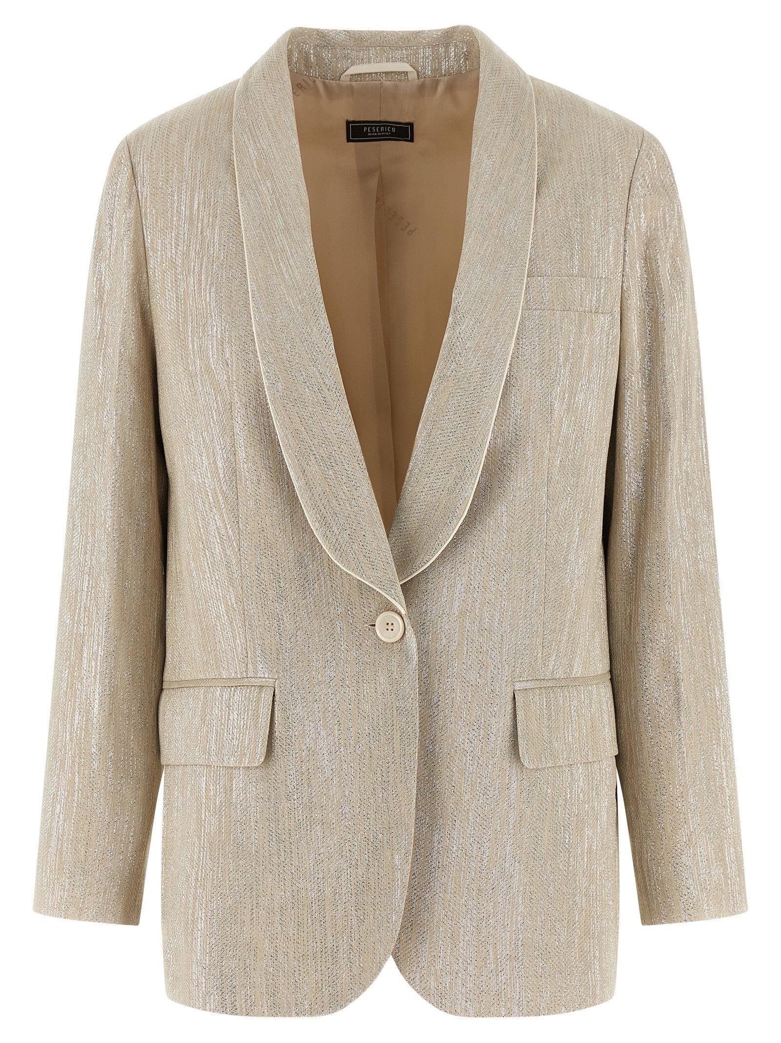 Peserico Beige Viscose Blazer