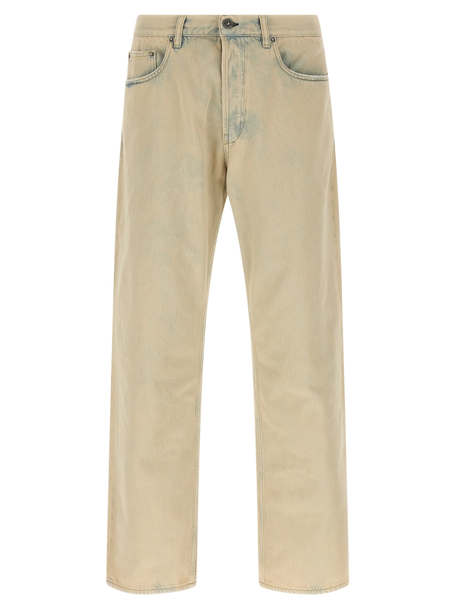 Golden Goose Beige Cotton Jeans Denim