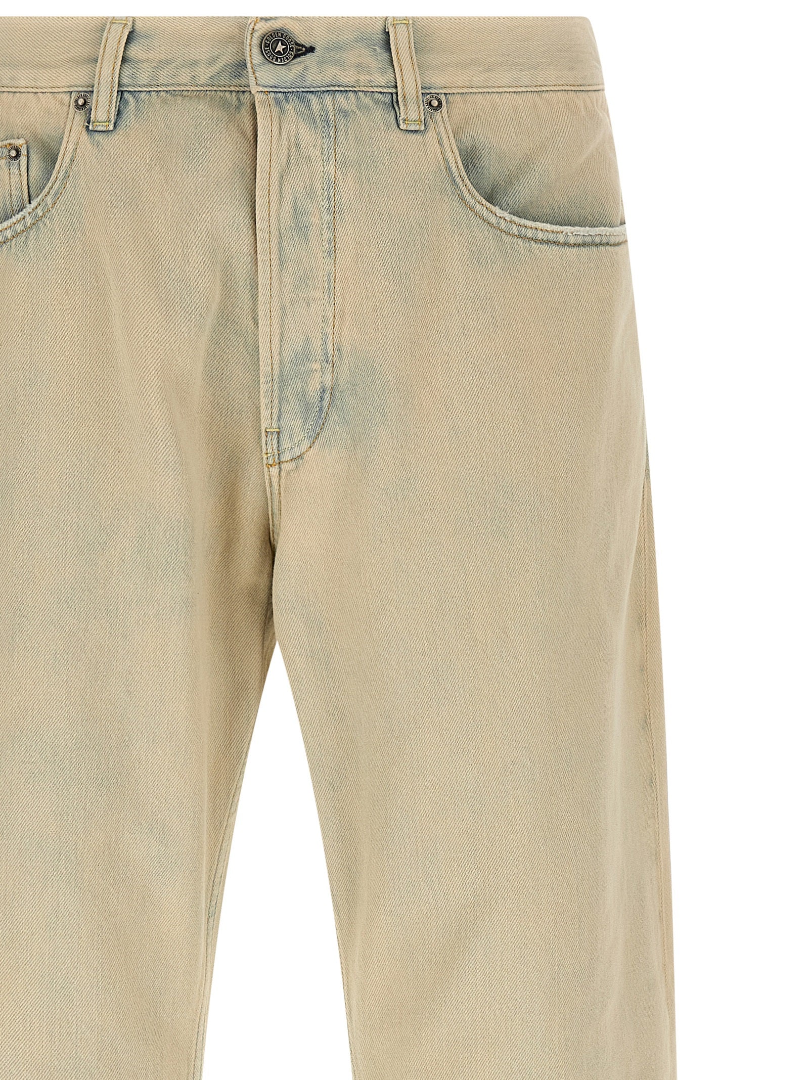 Golden Goose Beige Cotton Jeans Denim