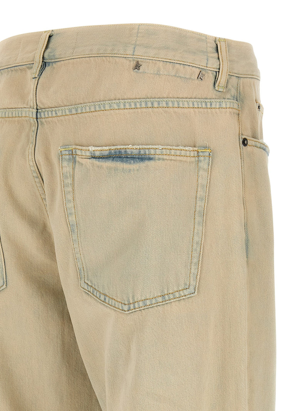 Golden Goose Beige Cotton Jeans Denim