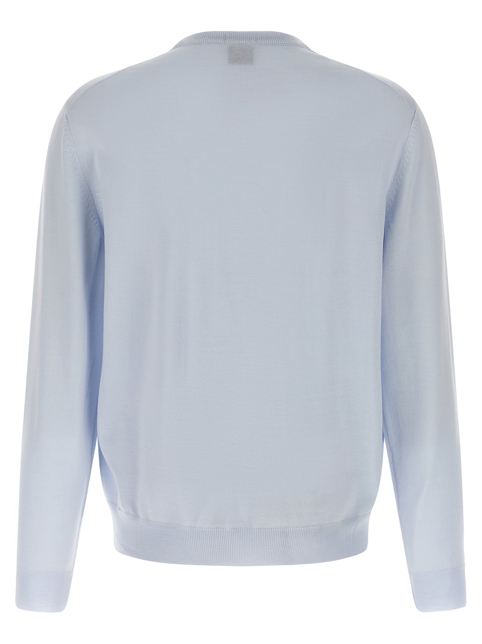 Hugo Boss Blue Virgin Wool Cardigan