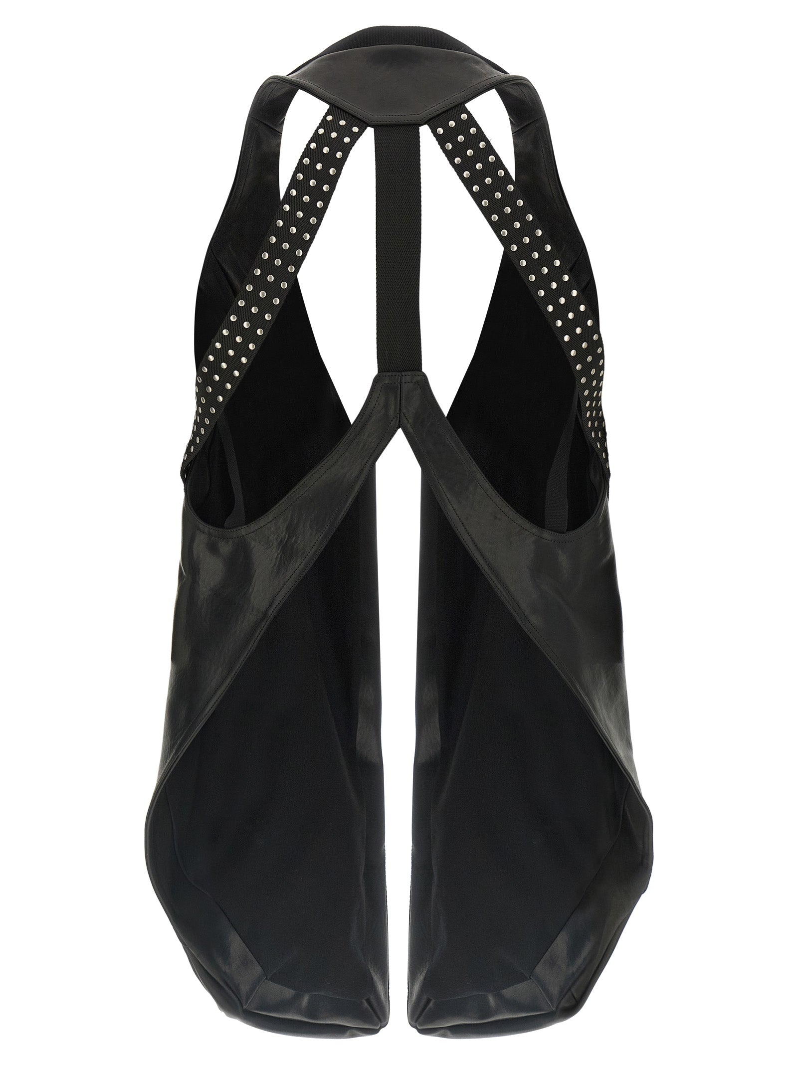 Rick Owens Black Bull Skin Sleeveless Jacket