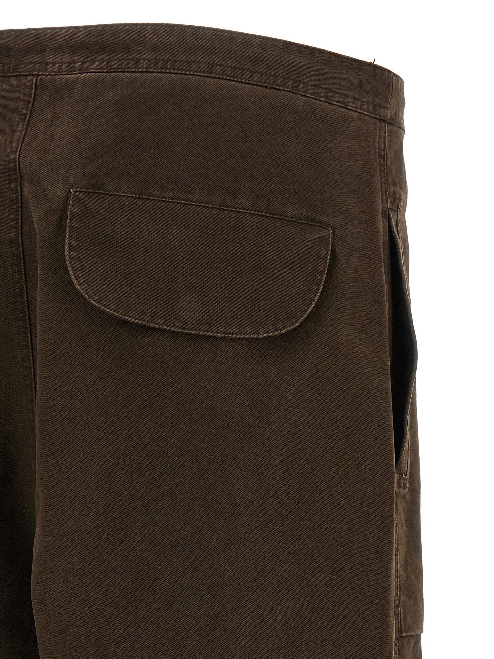 Entire Studios Brown Cotton Cargo Pants