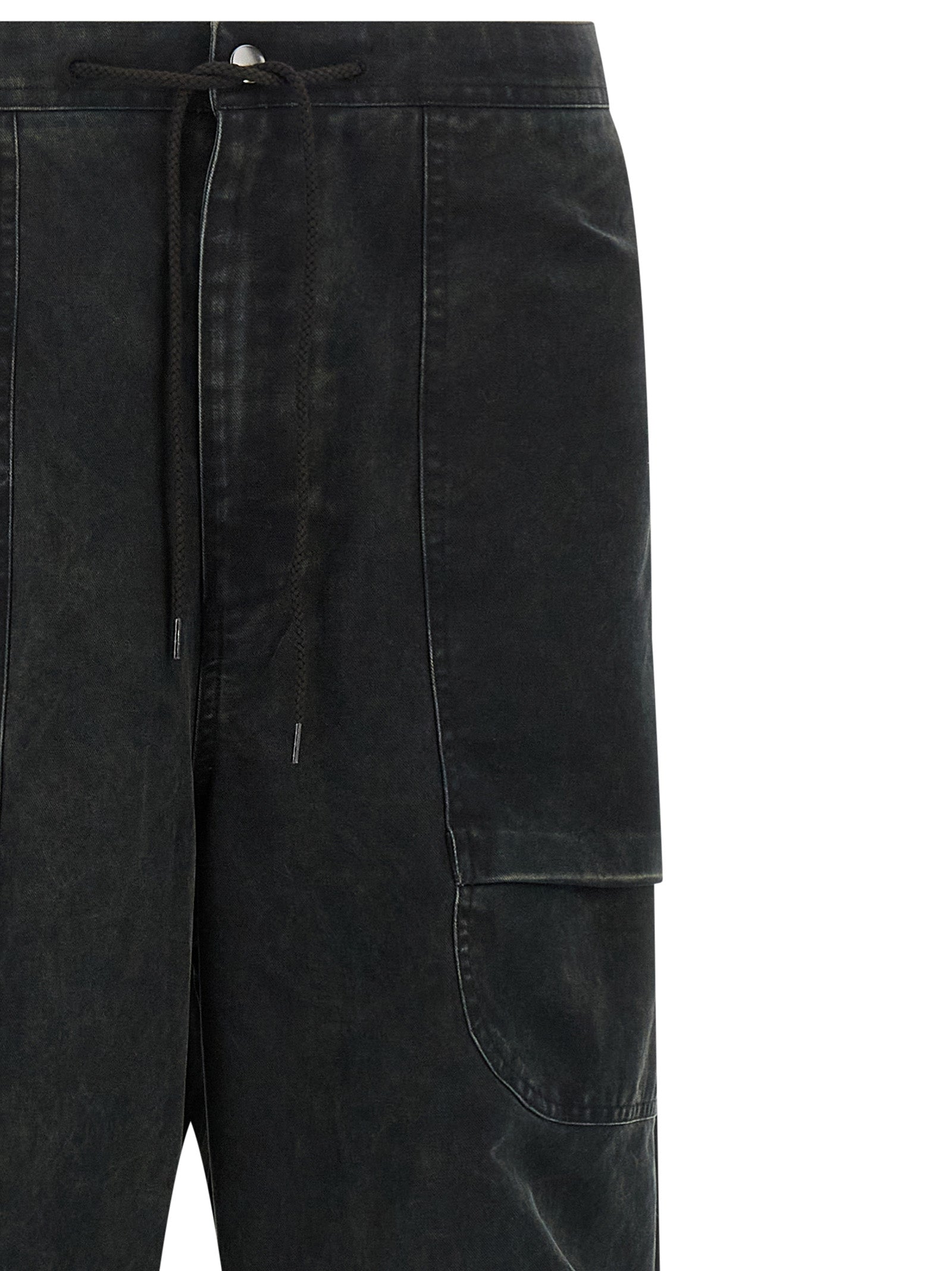 Entire Studios Black Cotton Cargo Pants