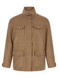 Herno Beige Wool Full-Length Jacket