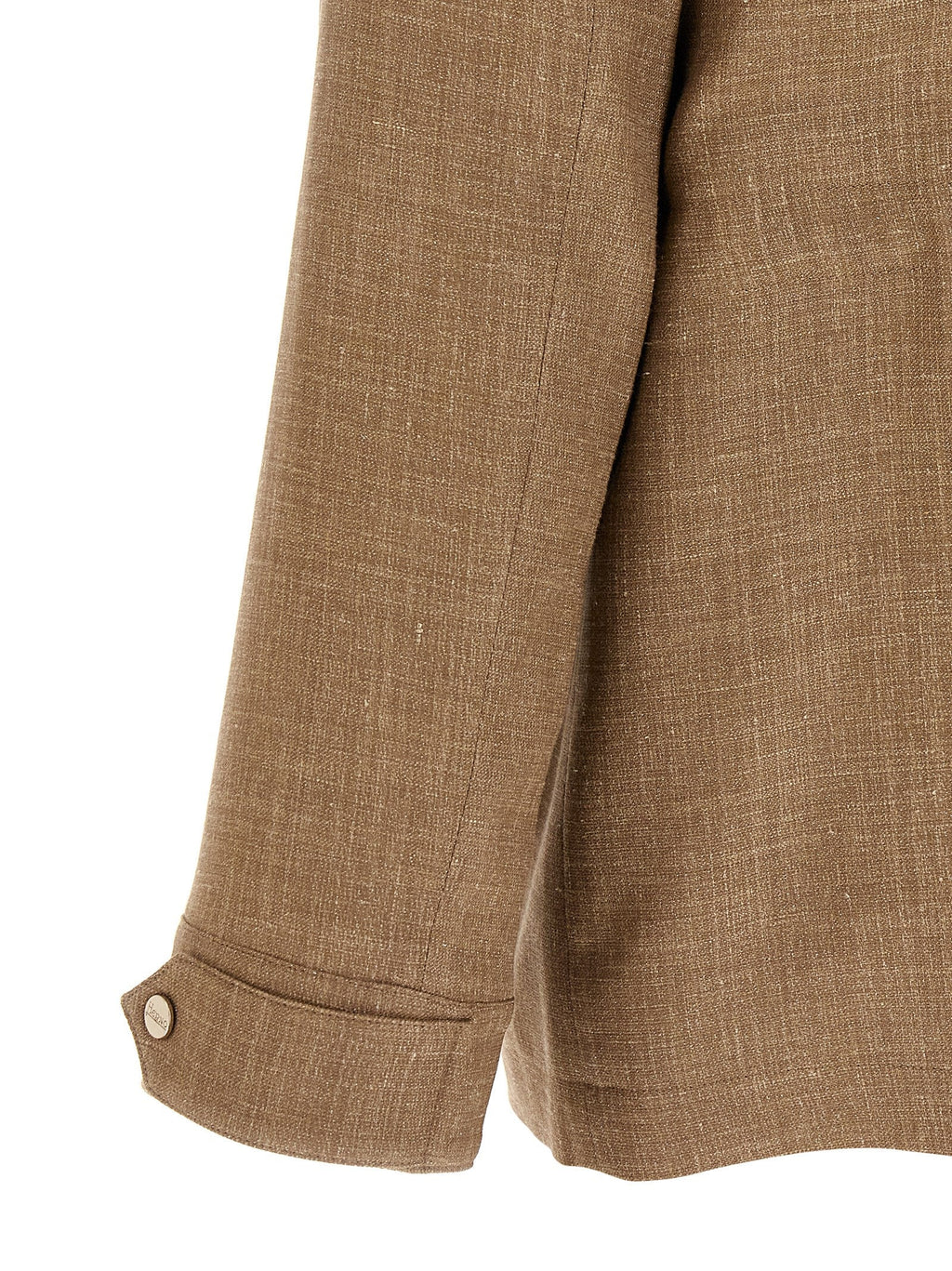 Herno Beige Wool Full-Length Jacket