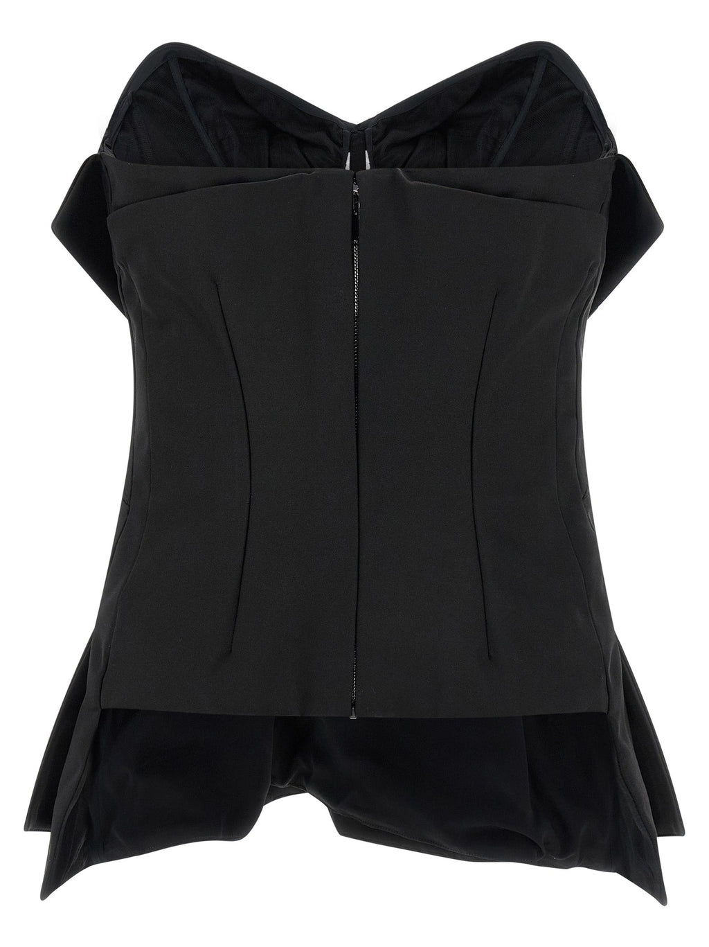 Alexander McQueen Black Polyester Tank Tops