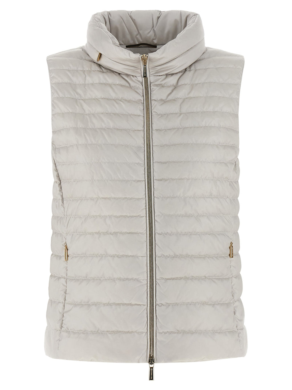 MooRER Beige Polyester Sleeveless Jacket