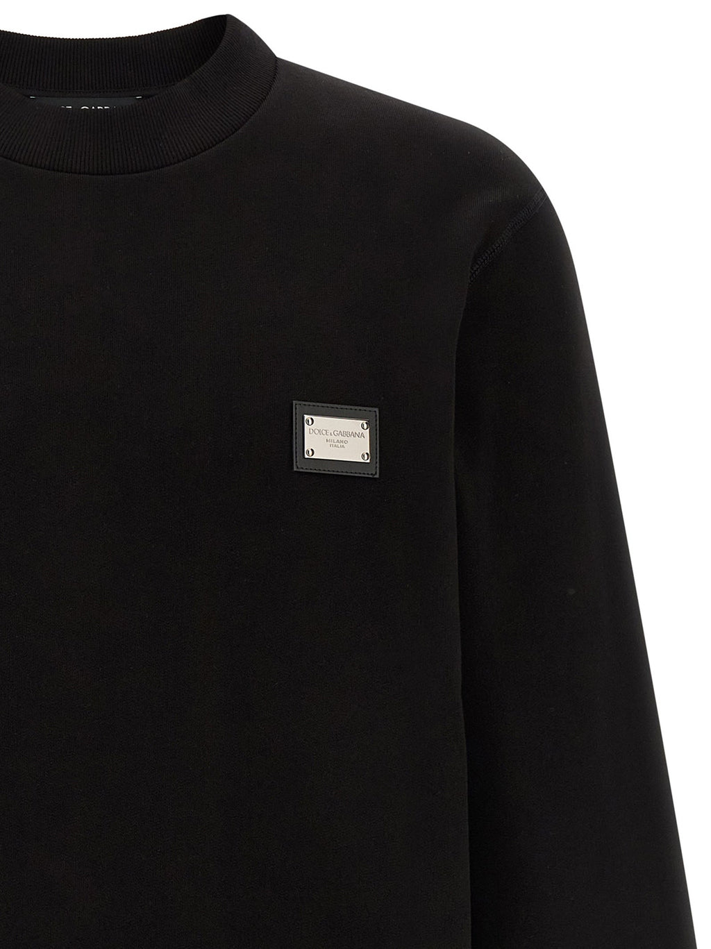 Dolce & Gabbana Black Cotton Sweatshirt