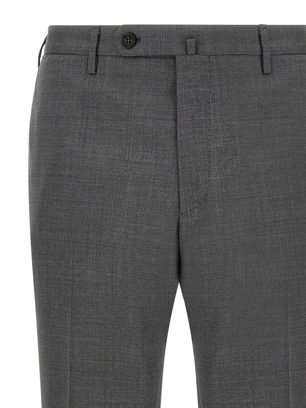 Incotex Gray Virgin Wool Dress Pants