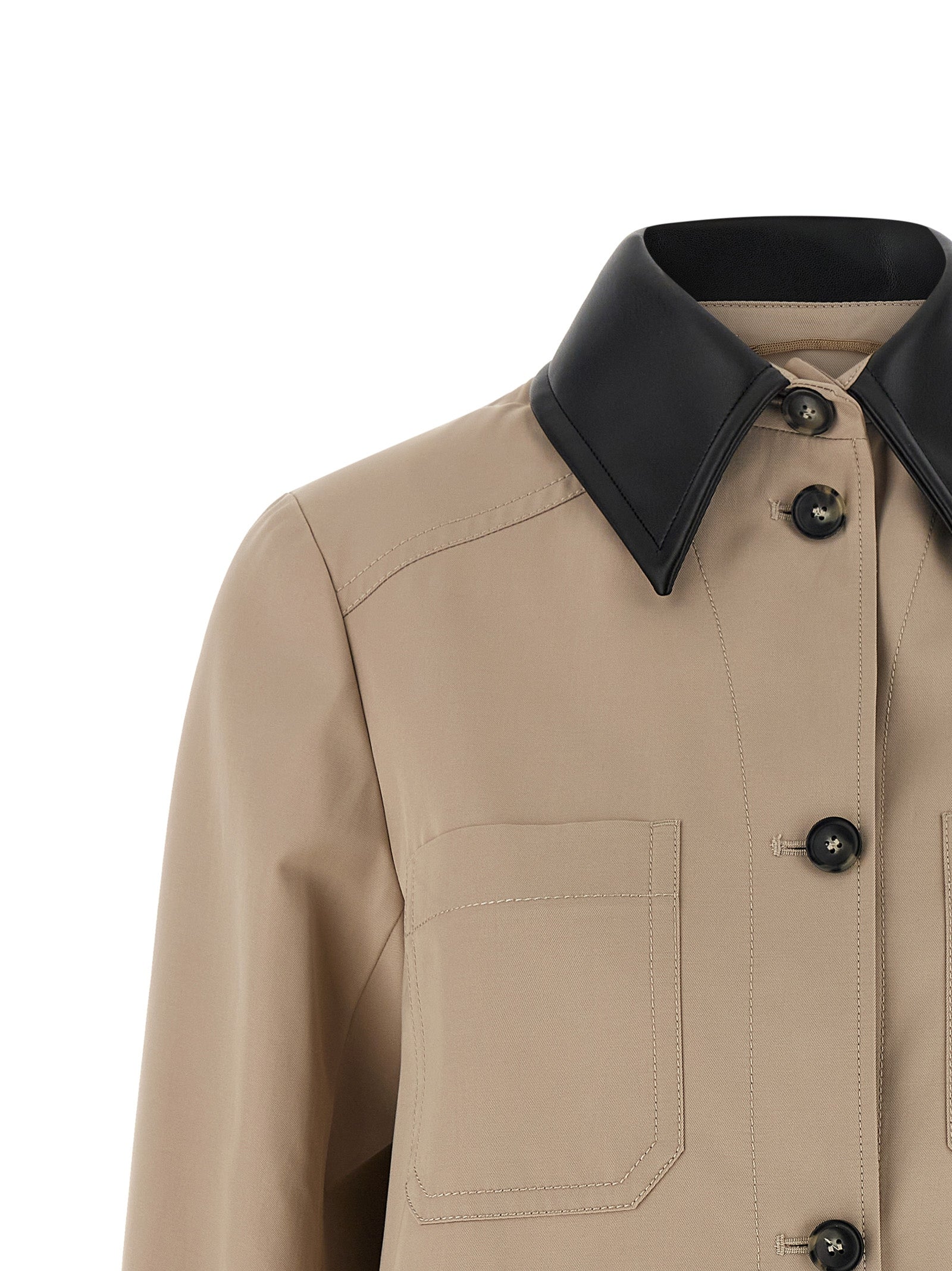 Sportmax Beige Polyester Coat