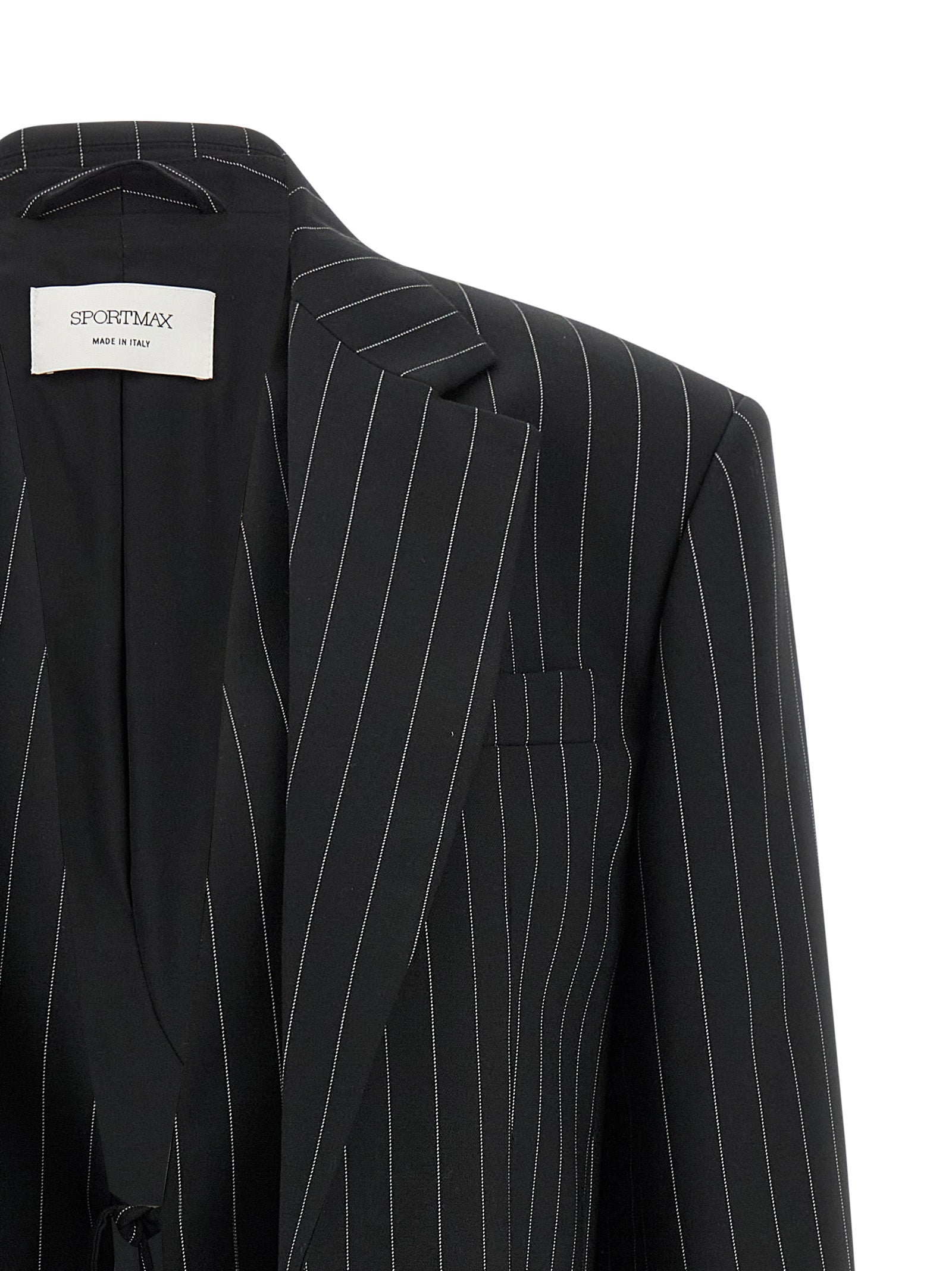 Sportmax Black Wool Blazer