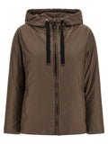 Max Mara Brown Polyester Full-Length Jacket