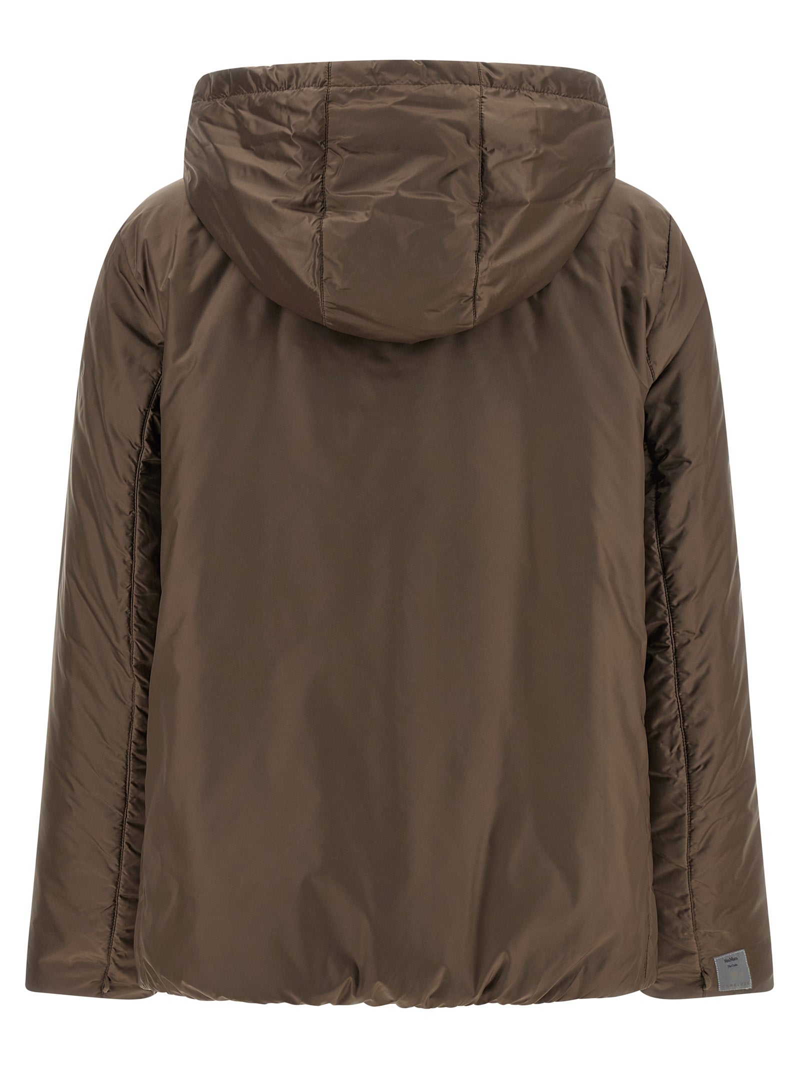 Max Mara Brown Polyester Full-Length Jacket