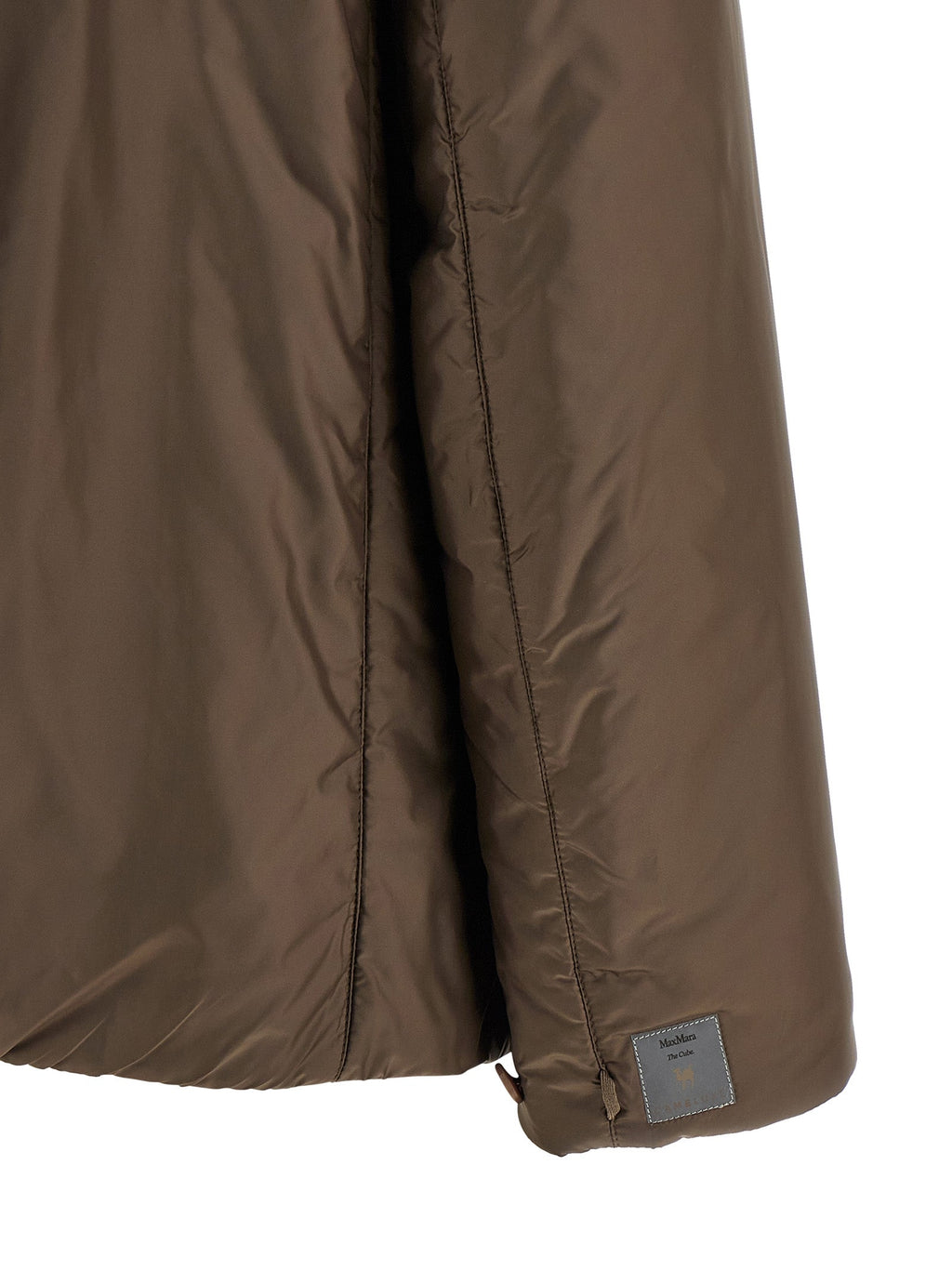 Max Mara Brown Polyester Full-Length Jacket