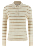 Max Mara Beige Cashmere Polo Shirt