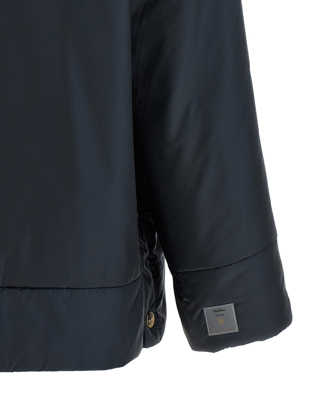Max Mara Blue Polyester Shell Jacket
