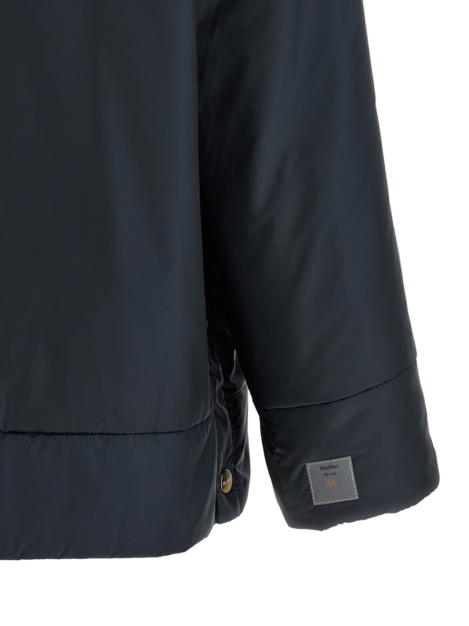 Max Mara Blue Polyester Shell Jacket