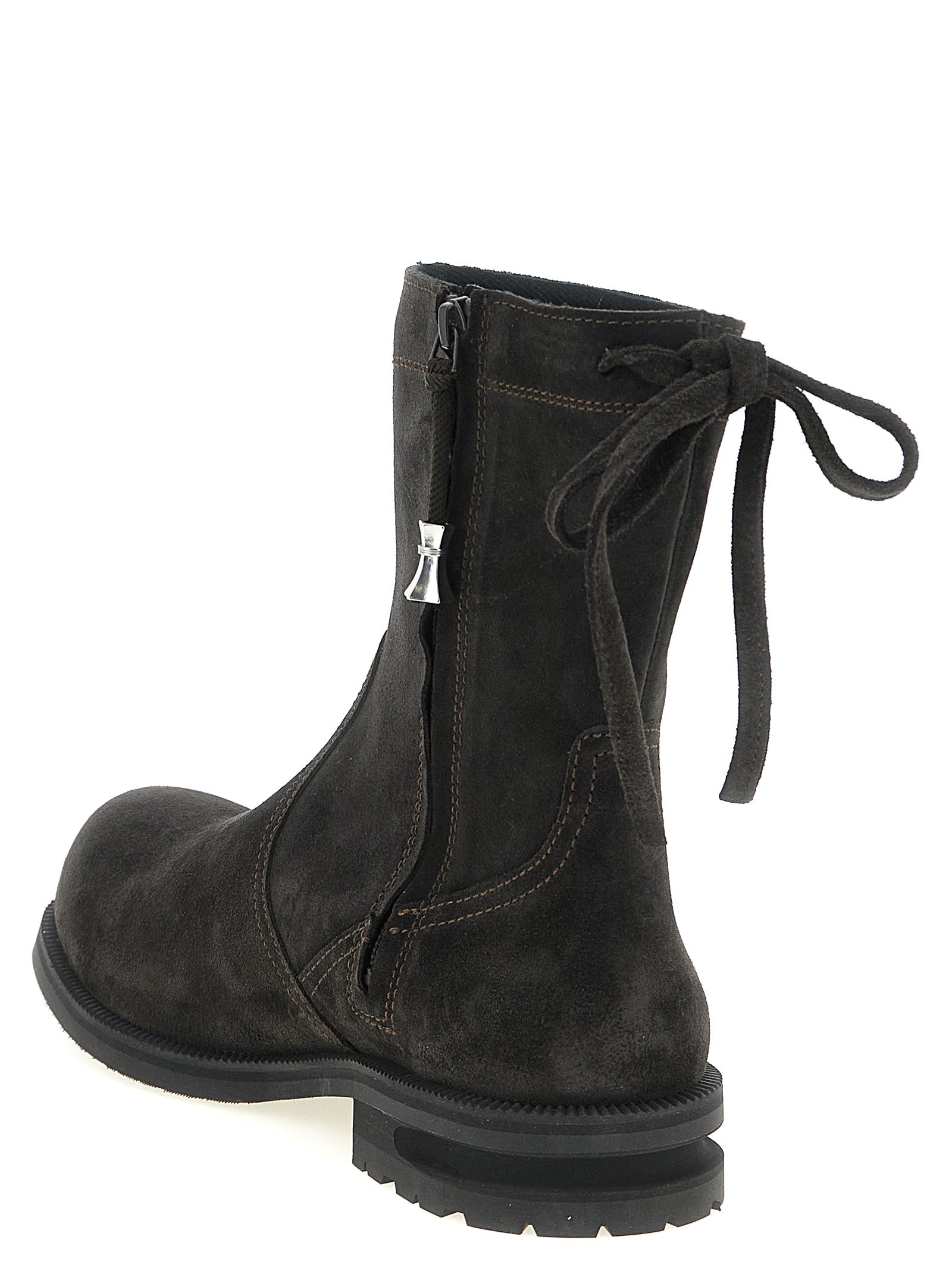 Kiko Kostadinov Brown Calfskin Ankle Boots
