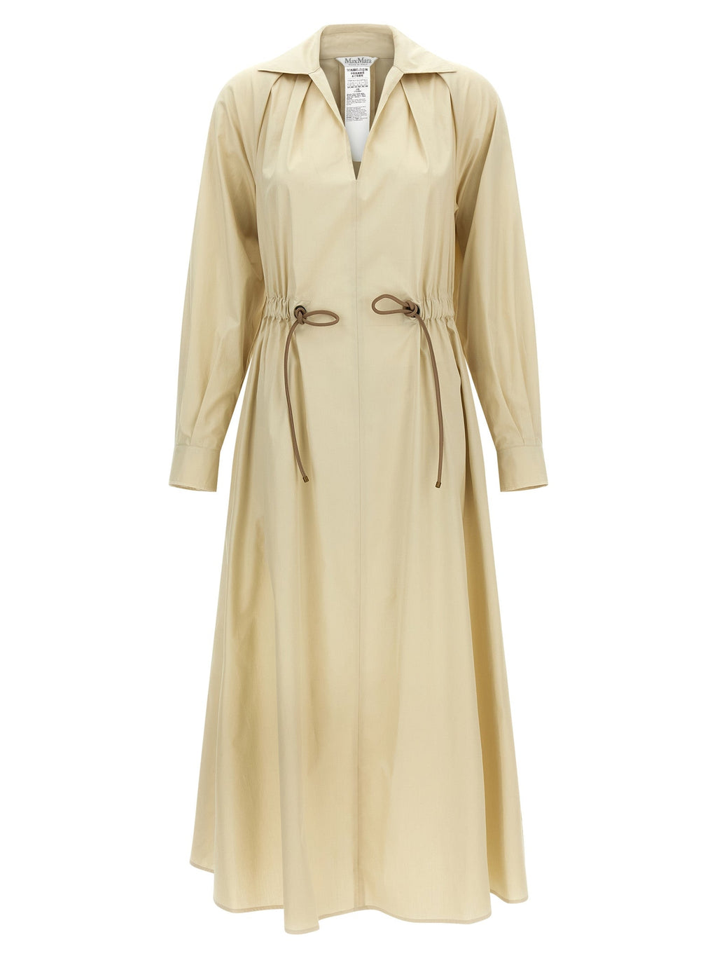 Max Mara Beige Cotton Long Dress