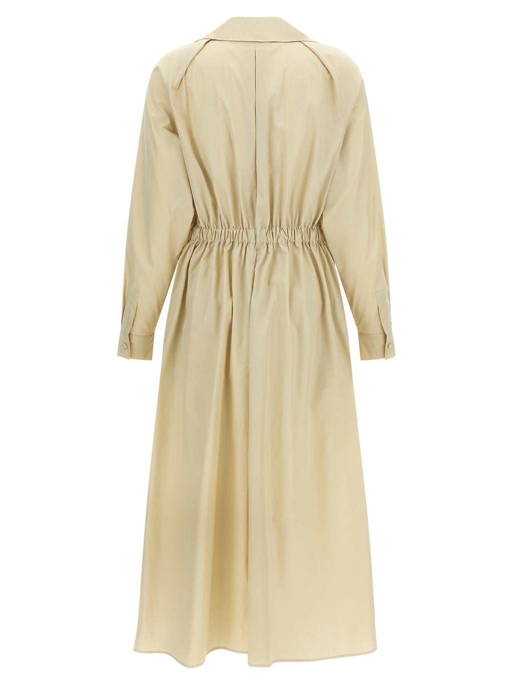 Max Mara Beige Cotton Long Dress