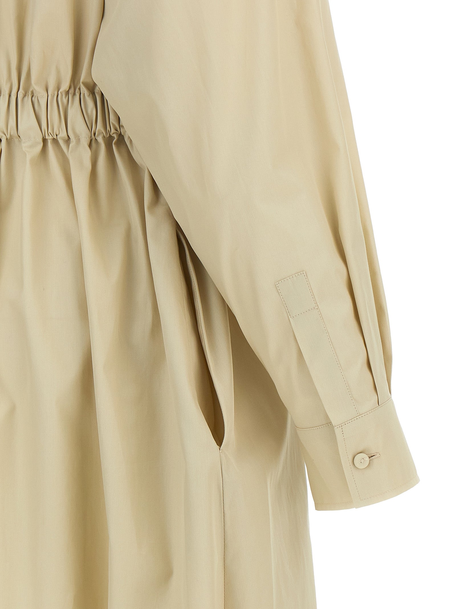 Max Mara Beige Cotton Long Dress