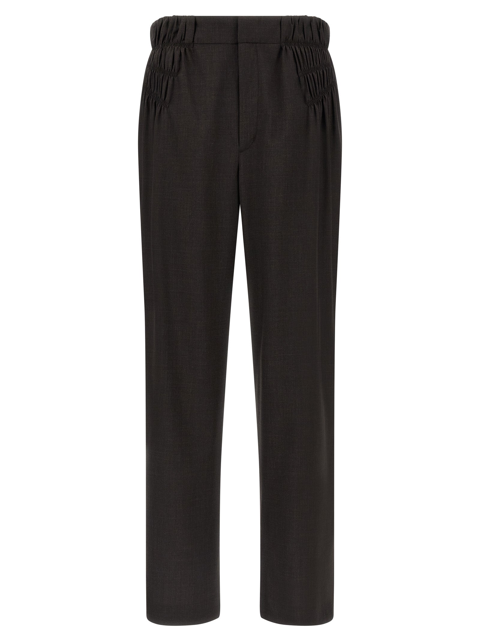 Kiko Kostadinov Brown Virgin Wool Casual Pants