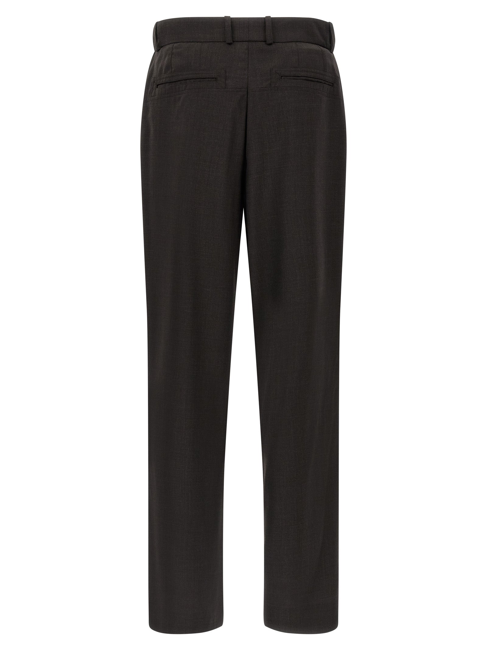 Kiko Kostadinov Brown Virgin Wool Casual Pants