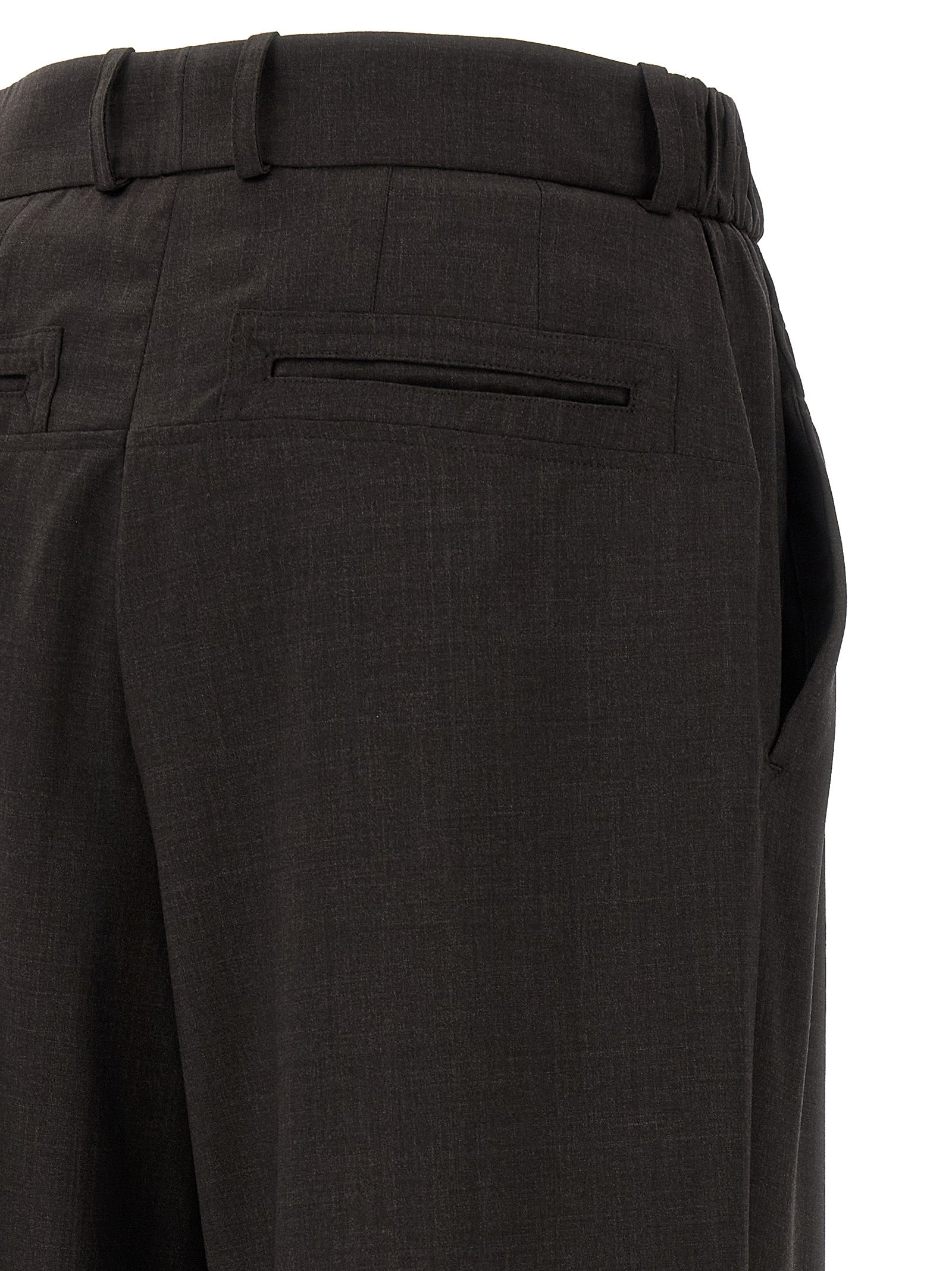Kiko Kostadinov Brown Virgin Wool Casual Pants
