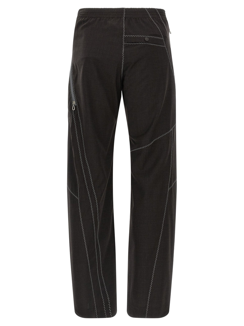 Kiko Kostadinov Brown Virgin Wool Casual Pants