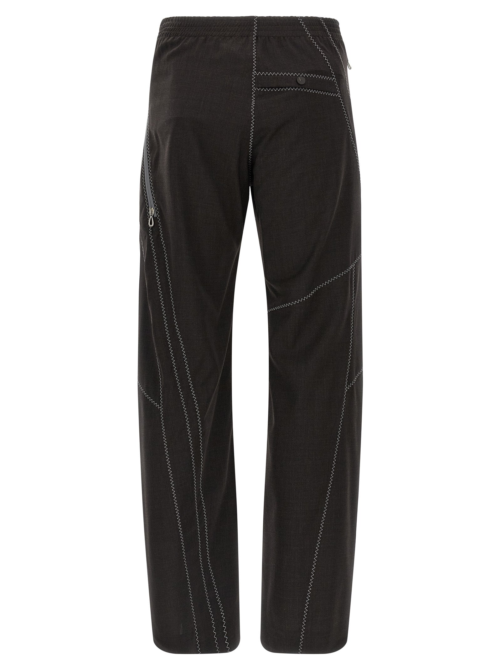 Kiko Kostadinov Brown Virgin Wool Casual Pants