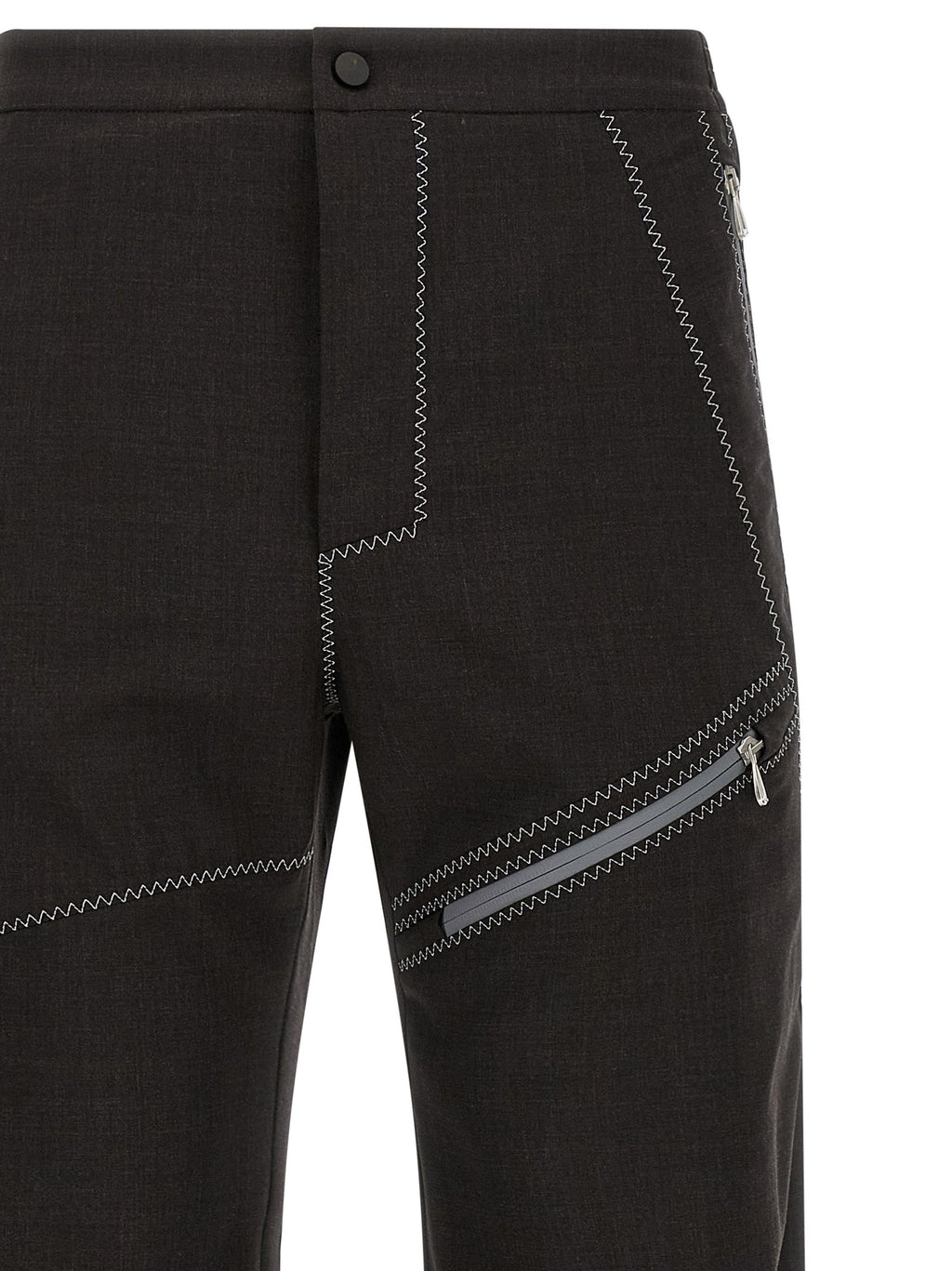 Kiko Kostadinov Brown Virgin Wool Casual Pants
