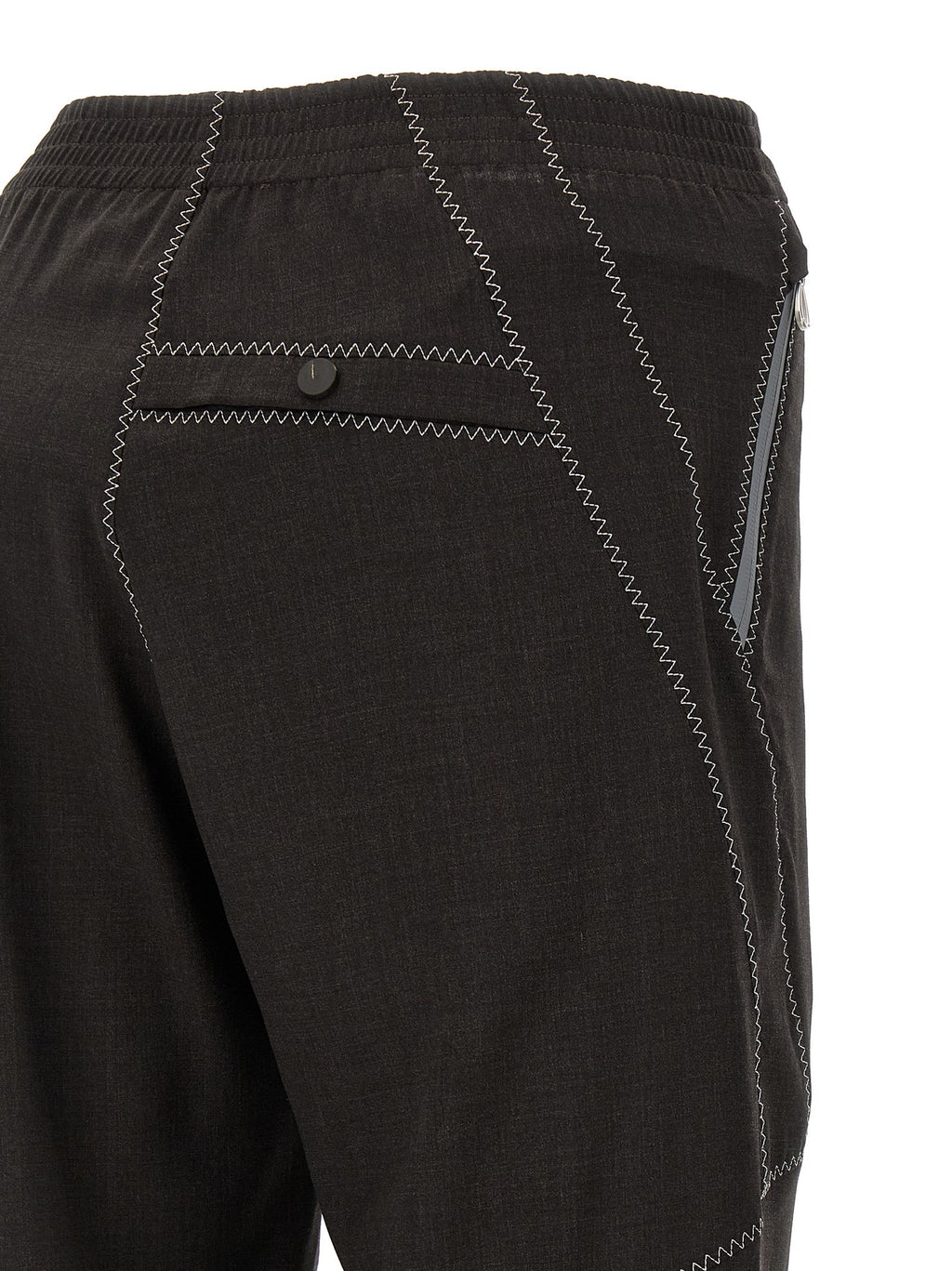 Kiko Kostadinov Brown Virgin Wool Casual Pants