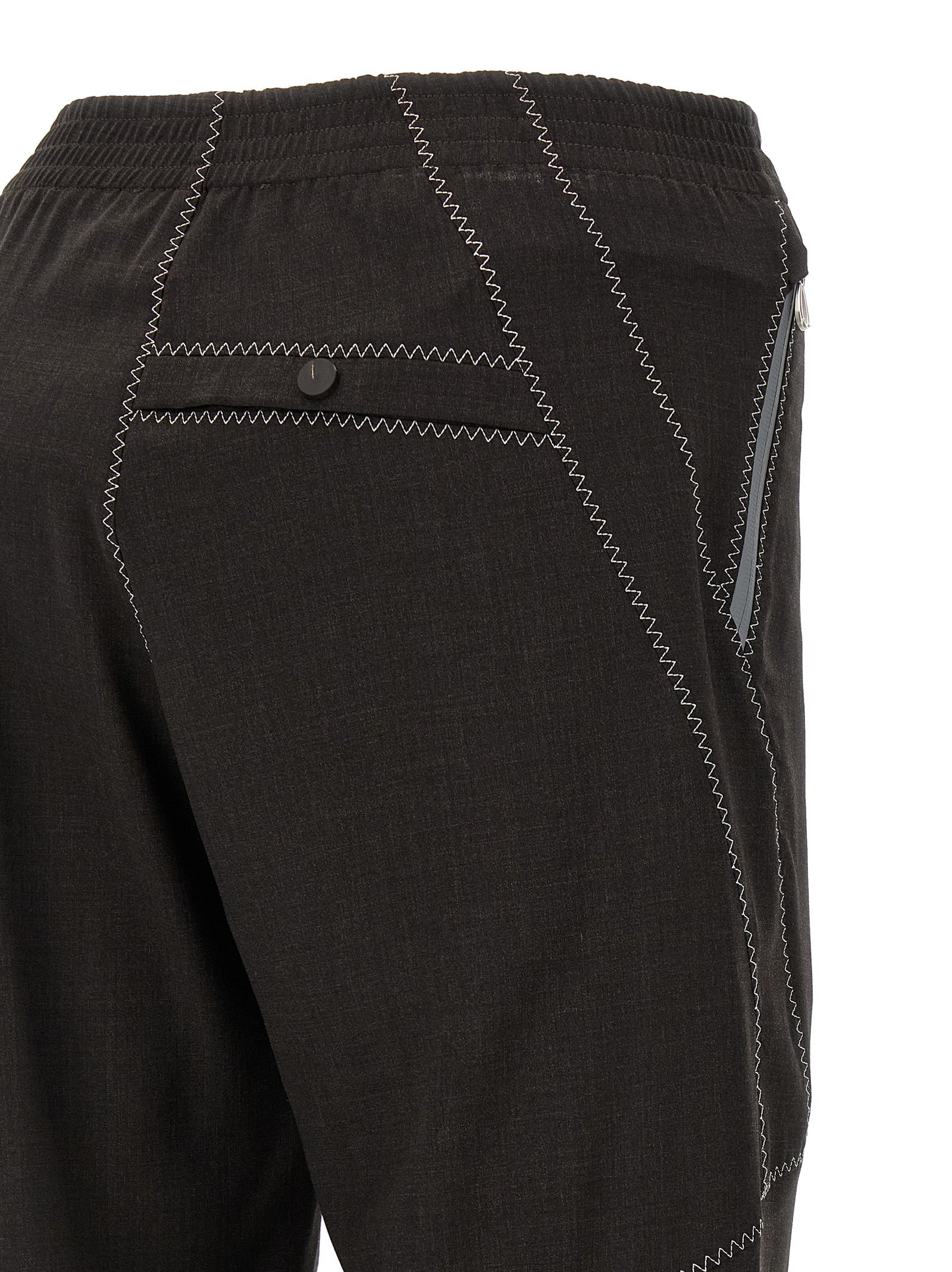 Kiko Kostadinov Brown Virgin Wool Casual Pants