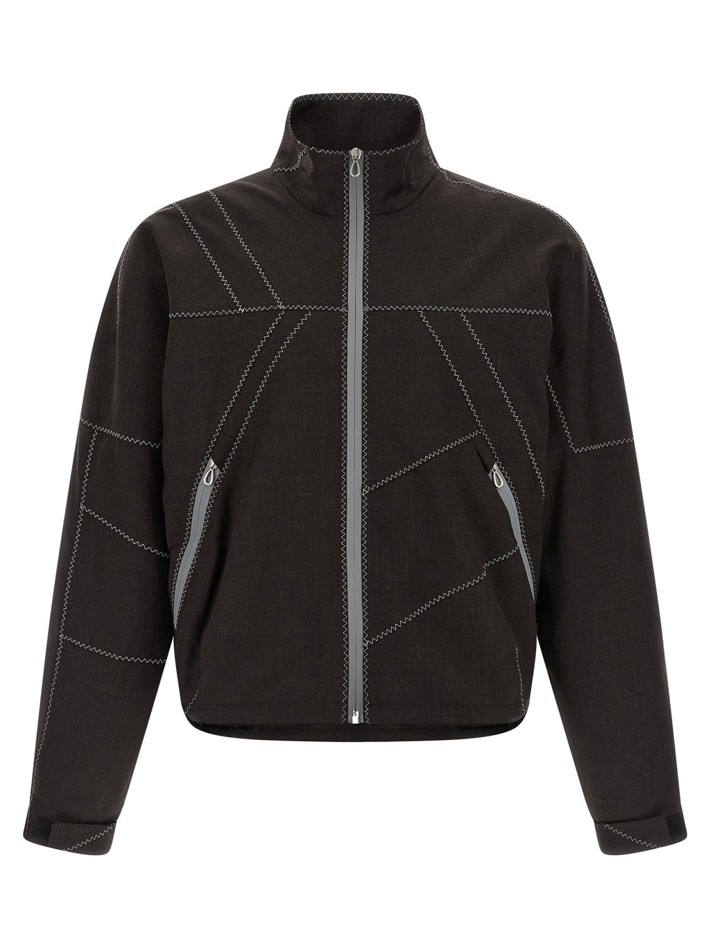 Kiko Kostadinov Brown Virgin Wool Full-Length Jacket